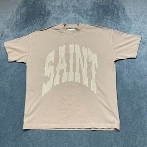 Saint Morta T Shirt Mens Small Gray Classic Crew Neck Graphic Streetwear Comfort